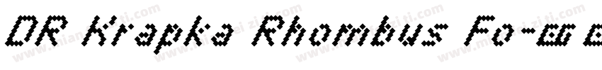 DR Krapka Rhombus Fo字体转换